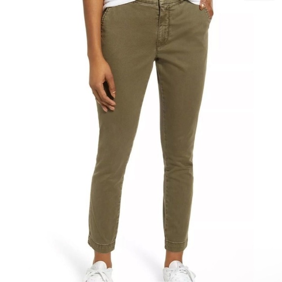 Pendleton Women’s Chino Pant Size 2 Olive Green Slim Fit - Picture 1 of 8